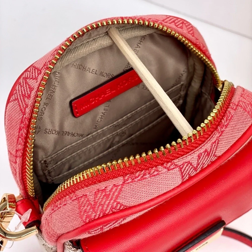 Michael Kors Sloan Editor Small Phone Logo Jacquard Crossbody